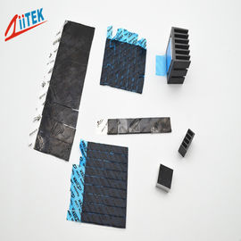 China manufacturer 1mmT thermal conductive gap filler pad  2w black -50 to 200℃  for LED-lit lamps