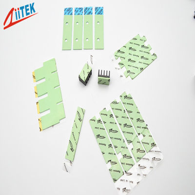 1mmT Thickness High Quality And High Conductivity 3W Green Thermal Silicone Sticky Conductive Pad For Set Top Box