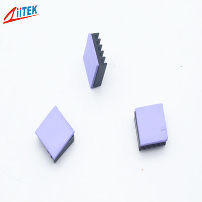 Hohe Klebrigkeitsoberfläche verwirklichen Dichtungs-PWB/CPU/geführte violette thermische leitfähige Auflage -50 des Silikons 2W zu 200℃