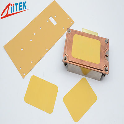 High Temperature Resistance 0.127mm Silicone Heating Insulation Materials For Gpu Cpu Heatsink