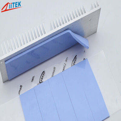Soft Compressible 3.2W/MK Blue Thermal Conductive Pad For Handheld Portable Electronics